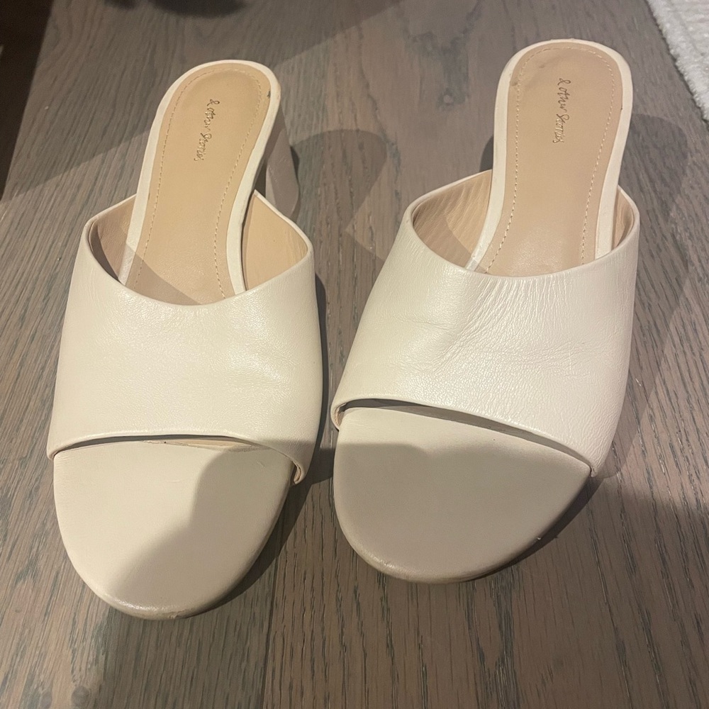 & Other Stories Cream Women's Mules